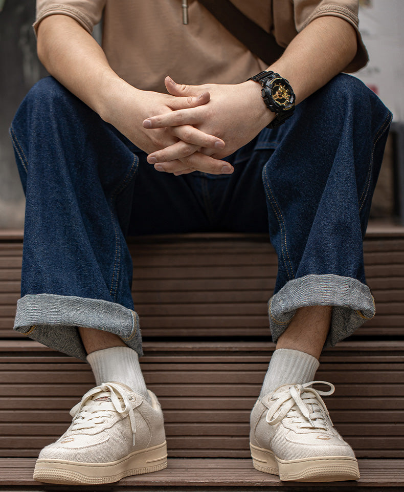 Linen Skate Sneakers